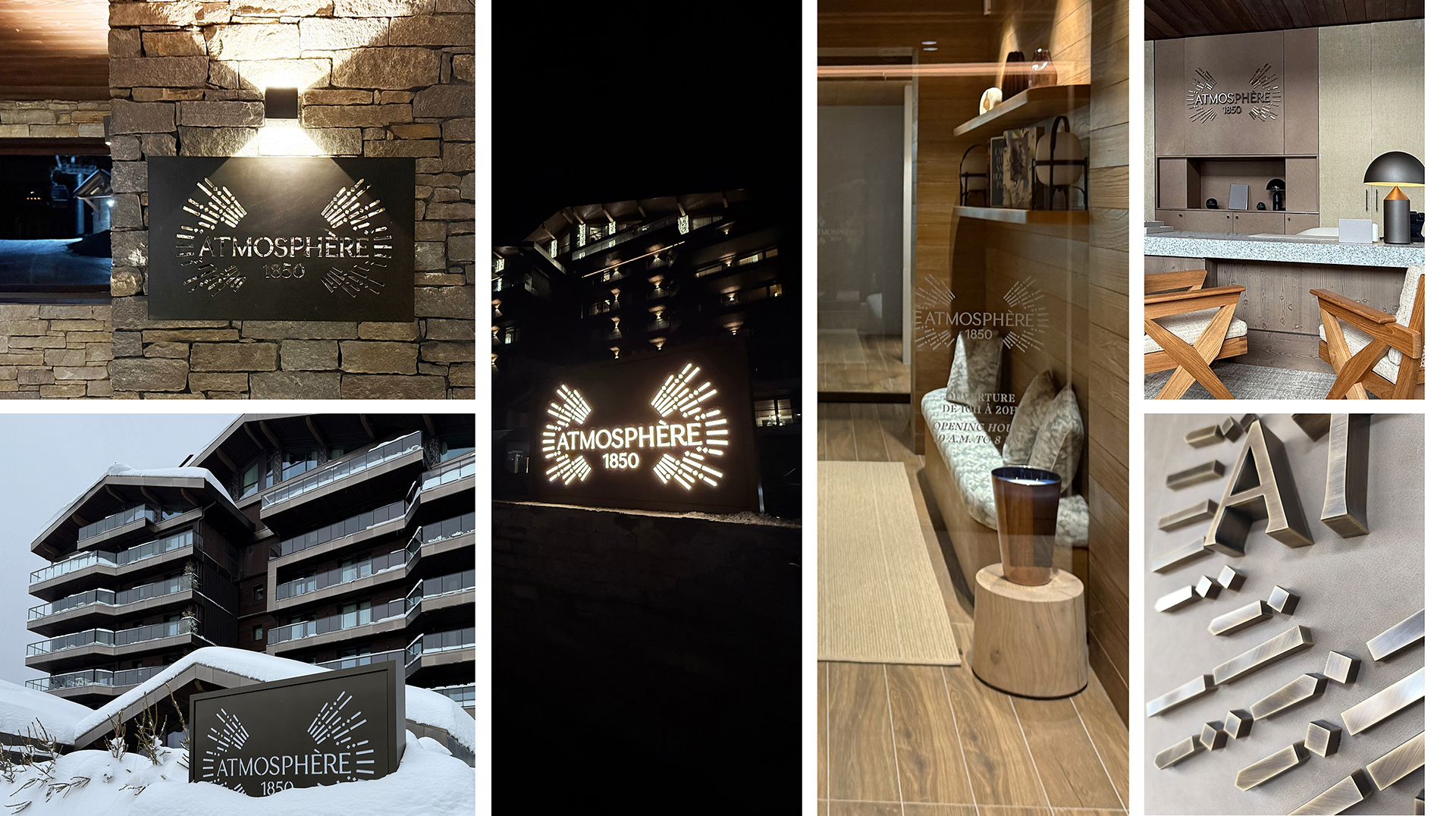 ATMOSPHERE 1850 — Branding, Identité visuelle — Atelier Giffon / Parici signalétique - Courchevel