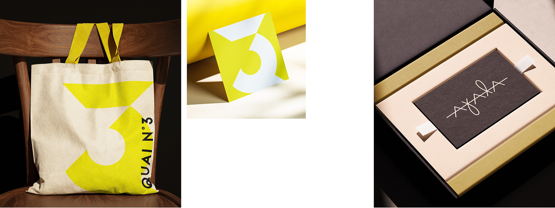 QUAI N°3 — Branding, Identité visuelle — Boutique - Concarneau ; AYALA | Bijouterie - Biarritz